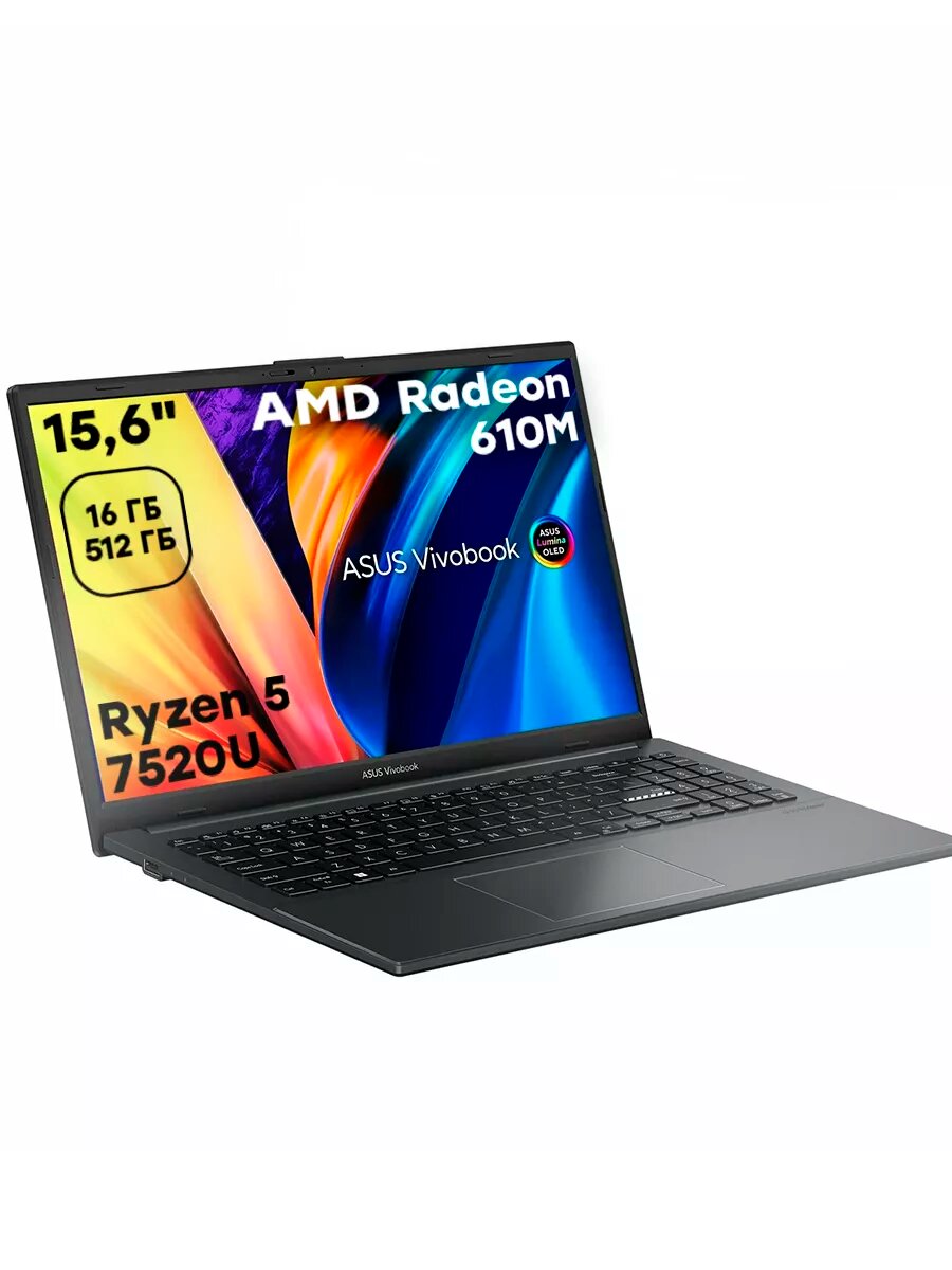 Ноутбук Asus 15.6'' OLED FHD ASUS Vivobook Go E1504FA-L11111 черный (90NB0ZR2-M01YN0)