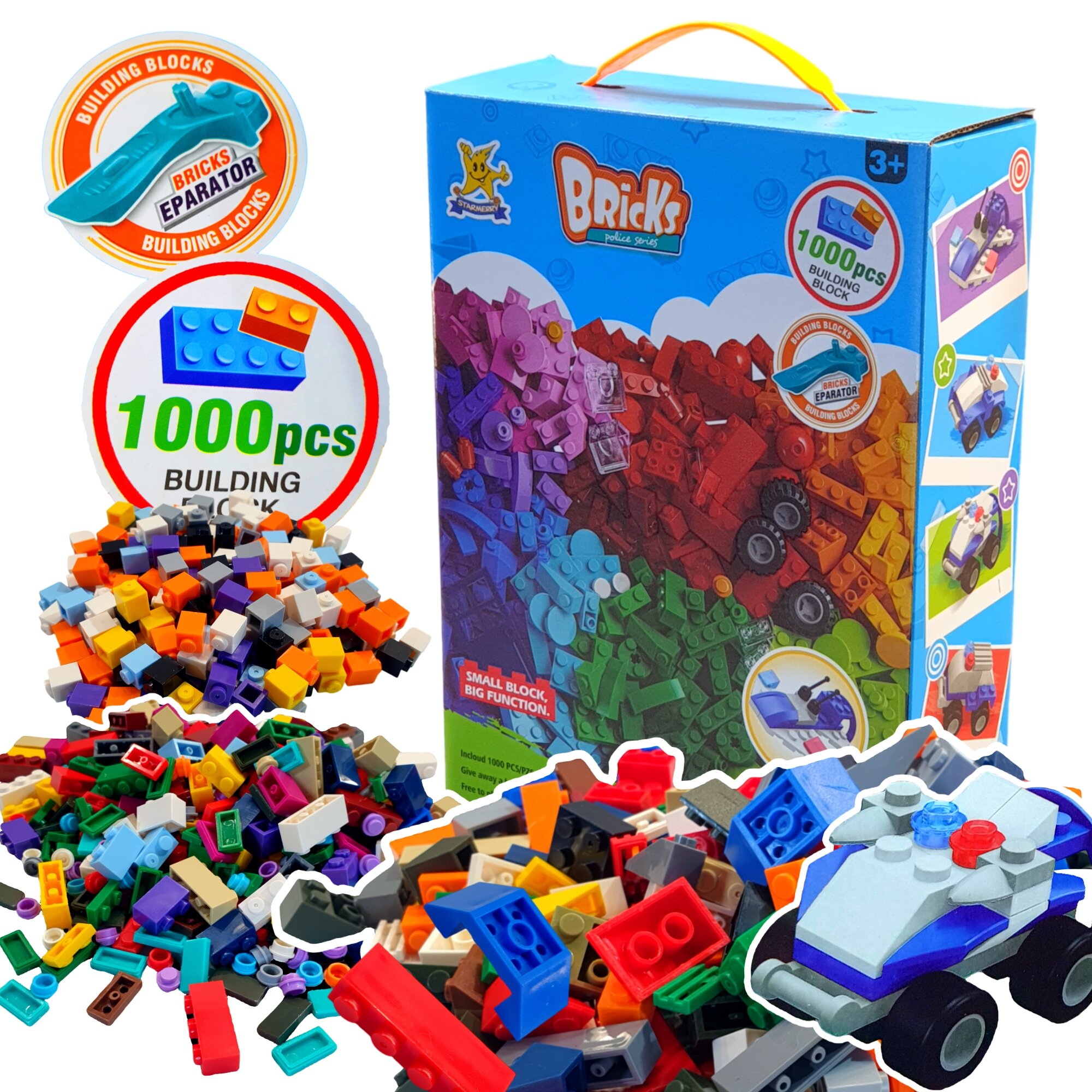 Конструктор Building Blocks, Полиция, 1000 деталей