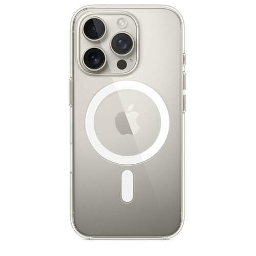 Clear case for iPhone 16 Pro with MagSafe / Чехол для айфон 16 Pro прозрачный с Магсейф бесцветный, прозрачный