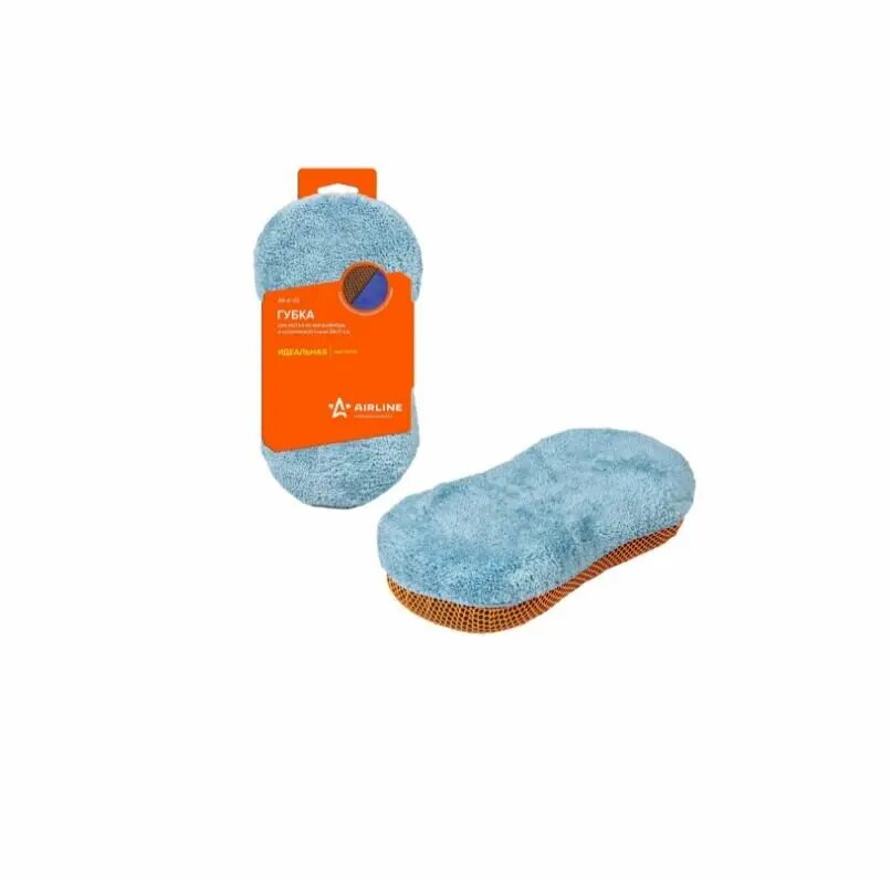 Губка для мытья из микрофибры и коралловой ткани (24*11 см) AIRLINE