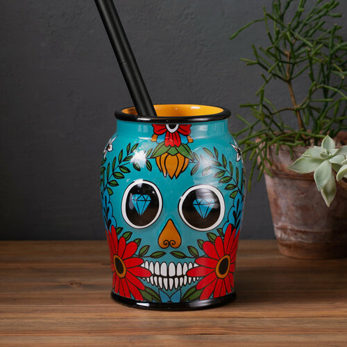 Изображение товара Ершик для унитаза керамический Los Muertos Moroshka цвет Мультиколор