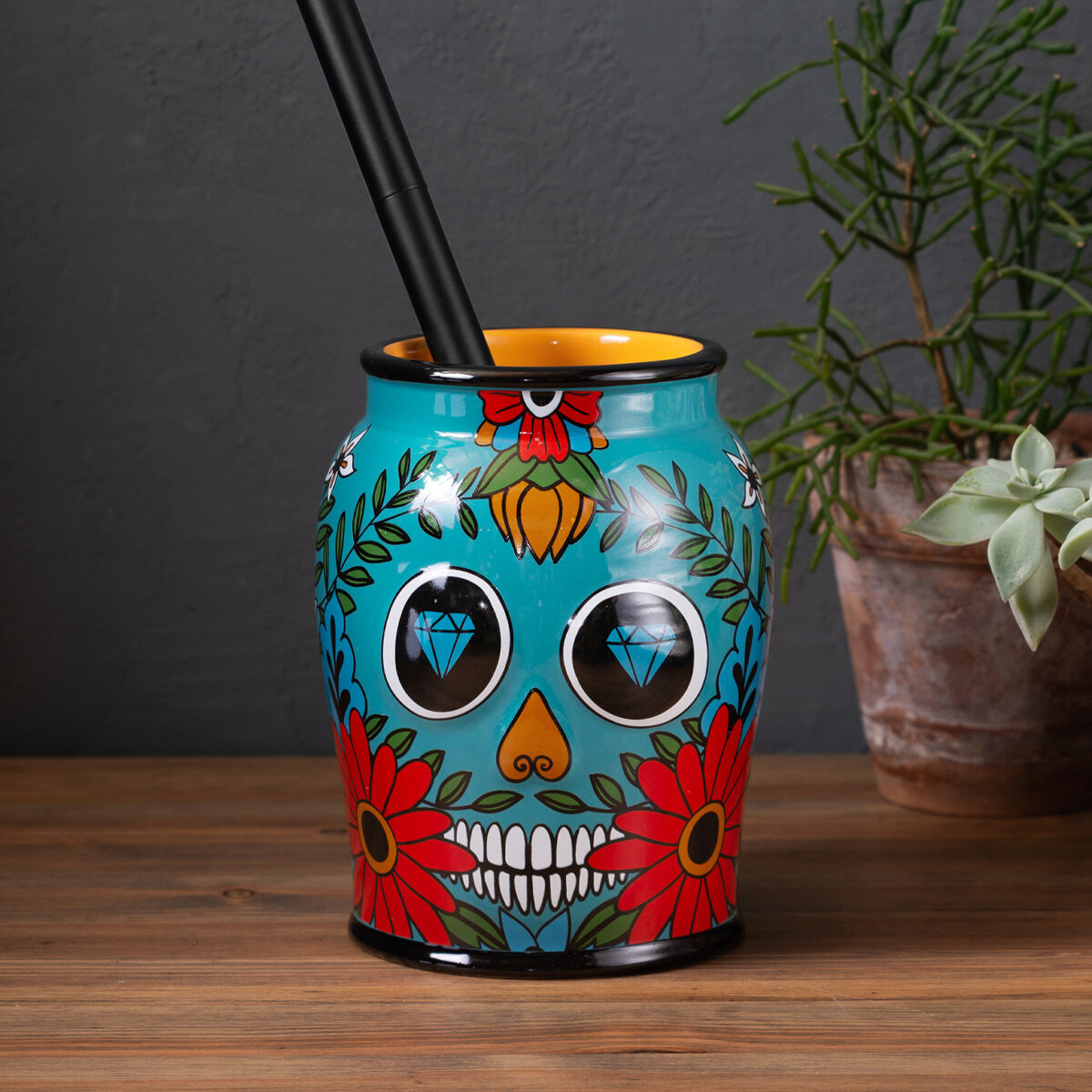 Ершик для унитаза керамический Los Muertos Moroshka цвет Мультиколор