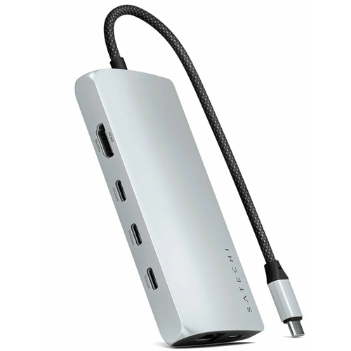 Док-станция Satechi ST-P8KES 8К 1 порт HDMI Ethernet RJ-45 4 порта USB-C слот для SD-карты 9109₽