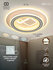 Люстра LED, 2 формы: круглая, квадратная, 3 режима освещения, для детской, спаль...