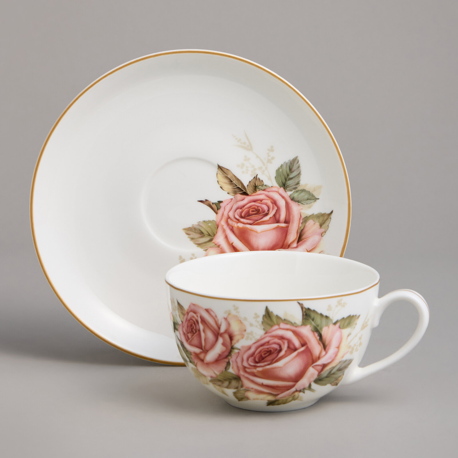 Чайная пара lefard корейская роза 300 мл KSG-590-678