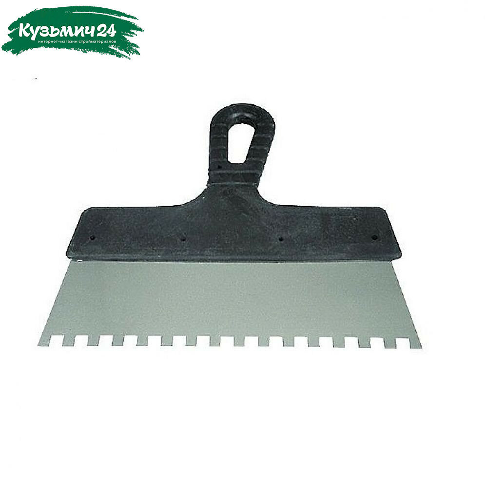 Шпатель фасадный зубчатый 200 мм зуб 8х8 кедр 3 шт