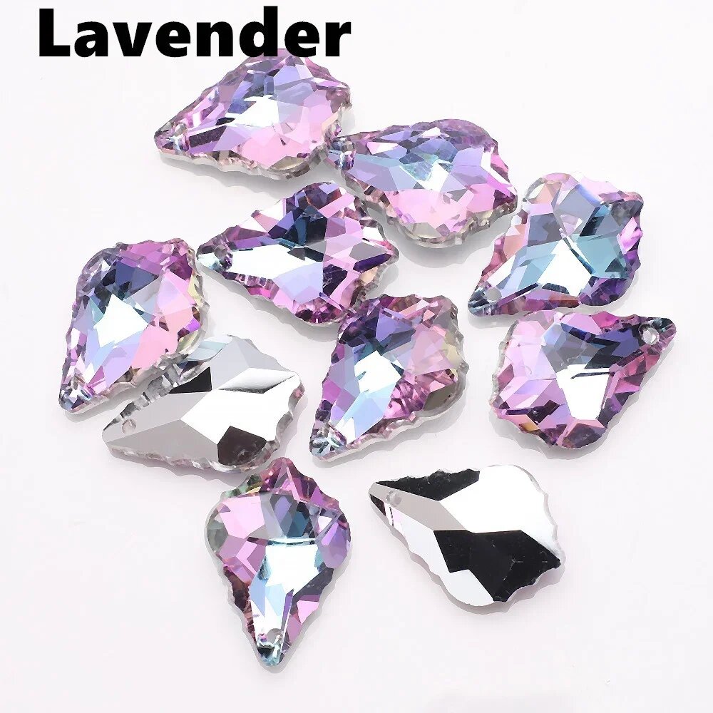 Хрустальные подвески Lavender 15x22 мм, 10 шт