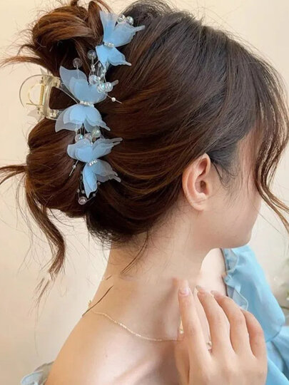 Заколка крабик для волос, для женщин и девочек в форме бабочки