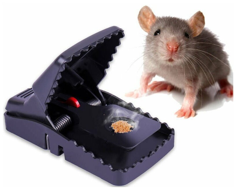 Мышеловка пластиковая для мышей / ловушка для мышей / комплект 4 шт. Rat&Mouse - фотография № 4