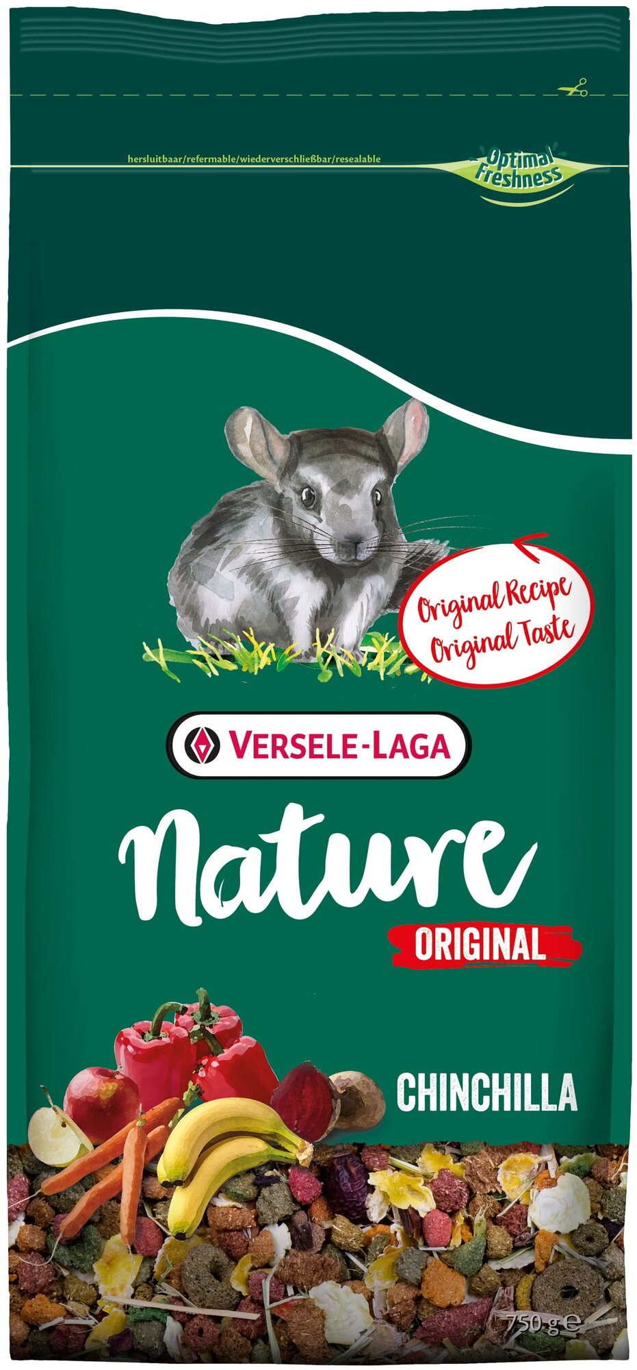 Versele-Laga Chinchilla NATURE Original Корм для шиншилл 750г