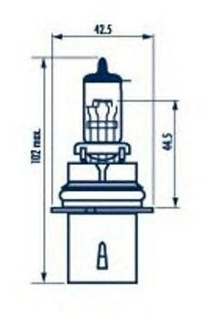 NARVA лампа головного света HB5 12V (коробка 1 ШТ.) 48007