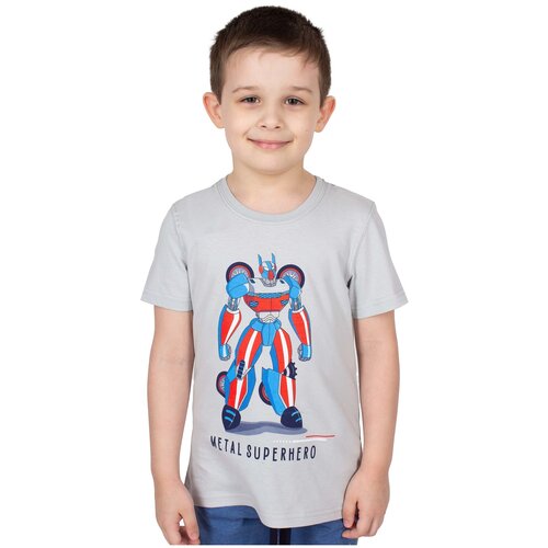 фото Футболка basia, размер 128-64, серый