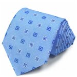 Нежно голубой хлопковый галстук Krizia 821993 - изображение