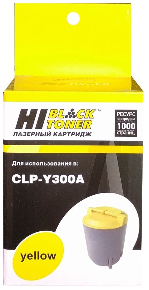 Тонер-картридж Hi-Black (HB-CLP-Y300A) для Samsung CLP-300/300N/CLX-2160/N/3160N/FN, Y, 1K