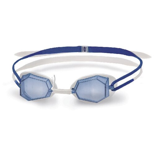 фото Очки стартовые для плавания head diamond, цвет - белые/голубые стекла/голубой; материал - пластик/силикон