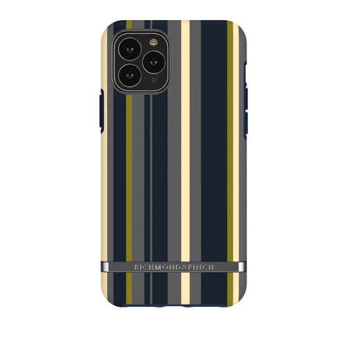 фото Пластиковый чехол-накладка для iphone 11 pro max richmond / finch freedom, синий/navy stripes (ip265-618) richmond & finch