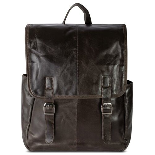 фото Рюкзак gsmin gl33 из натуральной кожи (темно-серый) mn-3099-1