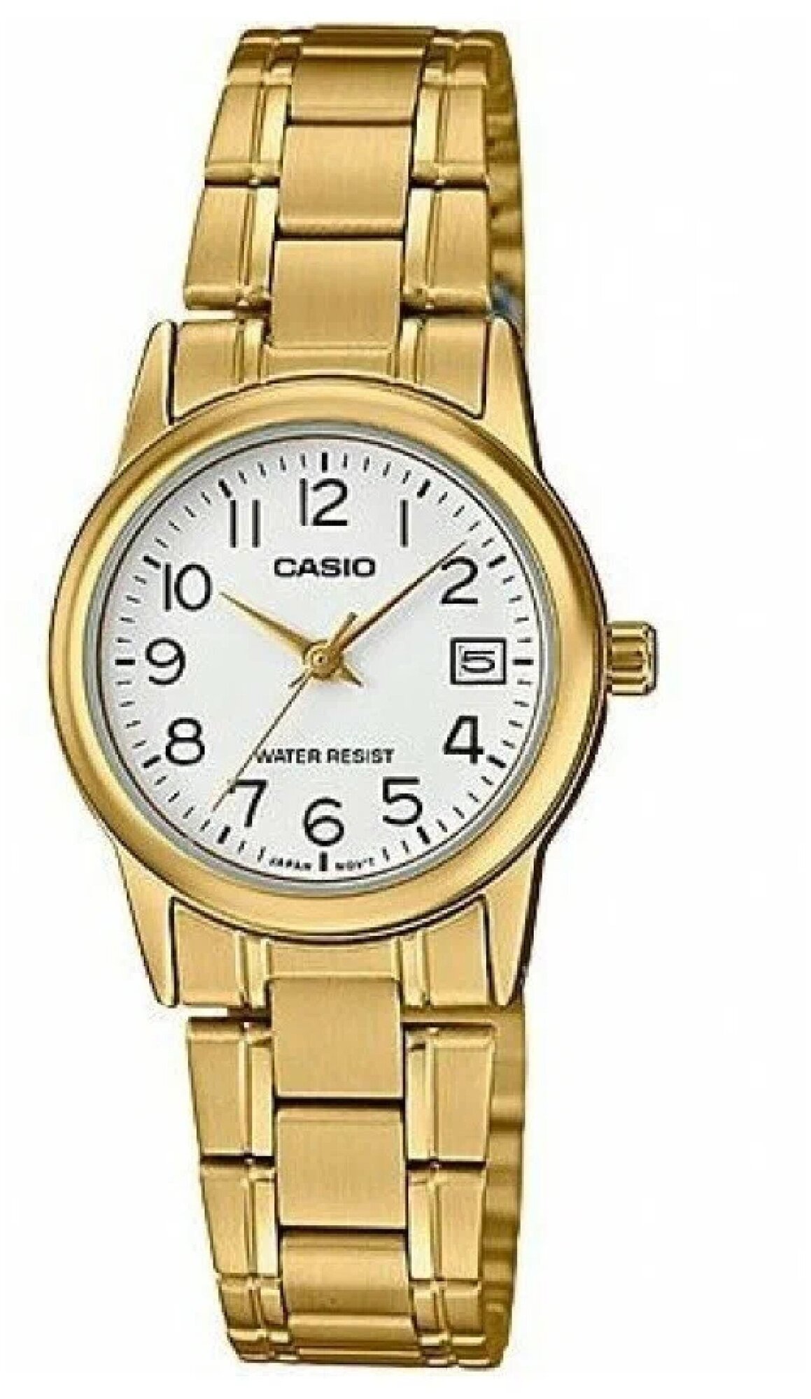 CASIO LTP-V002G-7B2 женские кварцевые наручные часы с апертурой даты