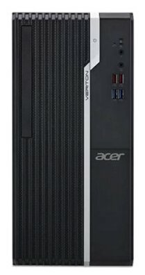 Компьютер ACER Veriton S2680G i3-10105/8GB DDR4 2666/256GB SSD M.2/Intel UHD 630/DVD-RW/USB KB &Mouse/NoO Black