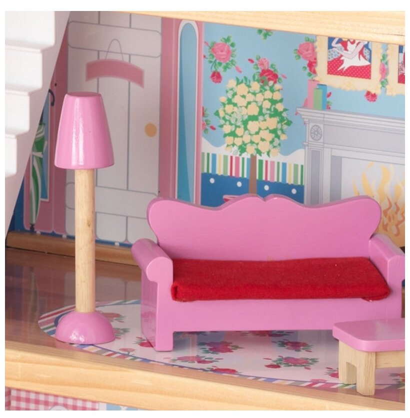 Кукольный домик KidKraft Открытый коттедж с мебелью - фото №12