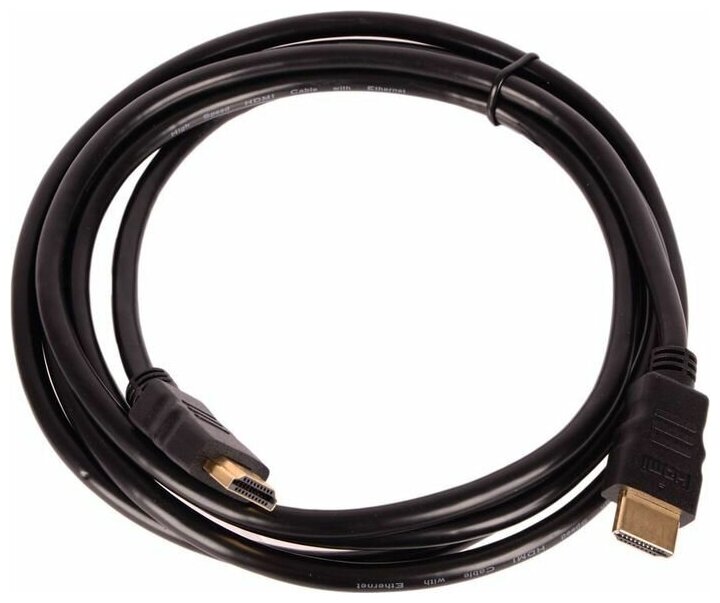 Кабель аудио-видео HDMI (m)/HDMI (m) 2м. Позолоченные контакты черный