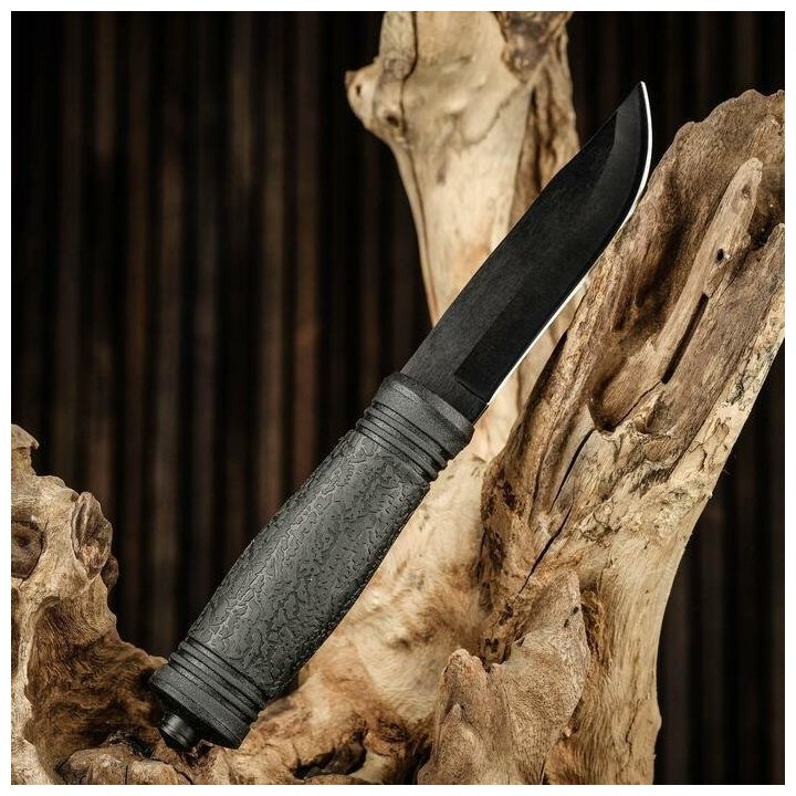 Нож туристический "Андерс", черный, клинок 11 см - фотография № 5