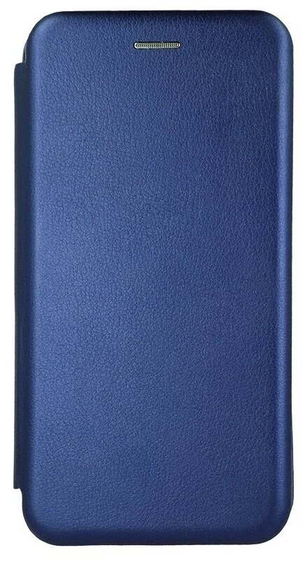 Чехол книжка синий для Apple iPhone X / iPhone XS с магнитным замком, с подставкой для телефона и карманом для карт или денег / айфон икс / иксэс