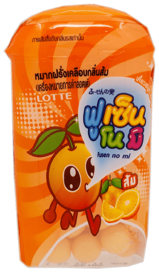 Жевательная резинка Fusen No Mi: Orange Lotte Confectionery - фото №1