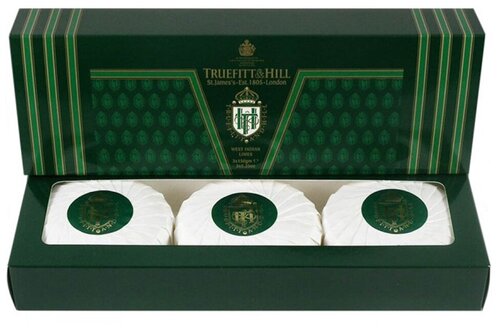 TRUEFITT & HILL Мыло для тела в подарочной упаковке West Indian Limes Soap (3*150г)