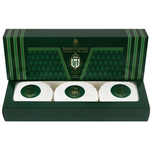 Мыло для бритья Truefitt  & Hill West Indian Limes Soap (3*150г)