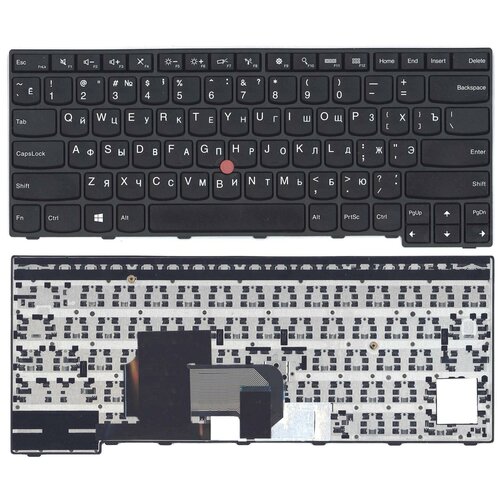 клавиатура для ноутбука lenovo thinkpad edge e450 e455 e450c w450 e460 e465 черная с джойстико Клавиатура для ноутбука Lenovo ThinkPad E450 E455 E450C черная