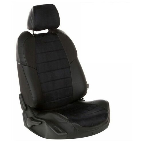 фото Чехлы для ford ecosport 1 2014-2020 автопилот черный алькантара fo-fec-fes-chch-a