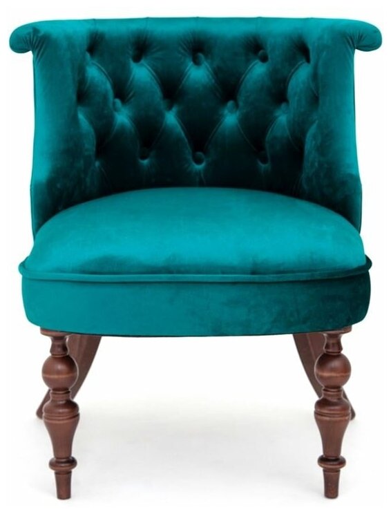 Кресло Бархат (темный тон / 23 - изумрудный) — фото 1