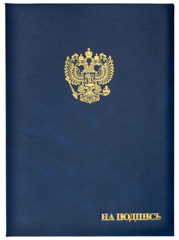 Папка адресная на подпись синяя (а4, бумвинил) — купить по низкой цене ...