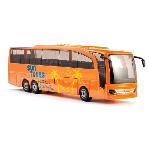 Автобус Siku Mercedes-Benz Travego 3738 1:50, 26.2 см, оранжевый самосвал siku john deere 410e 3506 1 50 27 7 см оранжевый