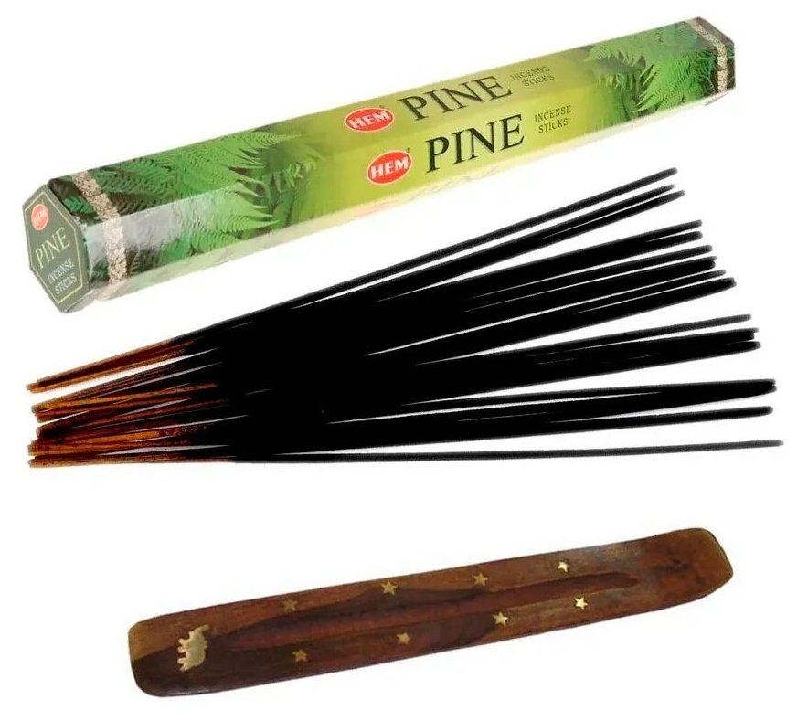 Благовония HEM Pine (Сосна), 20 палочек + подставка