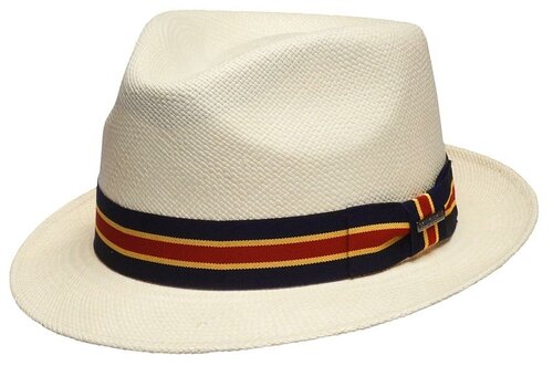Шляпа федора STETSON, солома, размер 61, белый