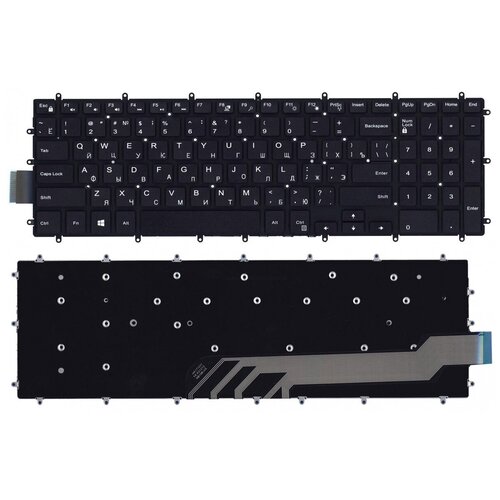 Клавиатура keyboard 0TX7F9 для ноутбука Dell Vostro 15-3583 3584 5568 черная 965₽