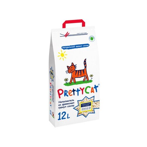 Pretty Cat Древесный наполнитель на 12л (Wood Granules) 4 кг 26098 (2 шт)