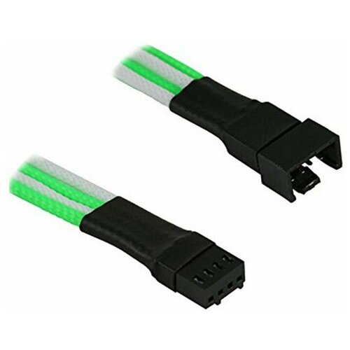 Аксессуар Удлинитель Nanoxia 4-pin PWM 30cm Green-White NXPWV3EGW аксессуар удлинитель nanoxia 4 pin pwm 30cm neon green nxpwv3eng