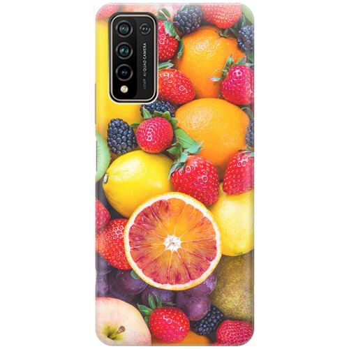 фото Re:pa накладка transparent для honor 10x lite с принтом "сочные фрукты"