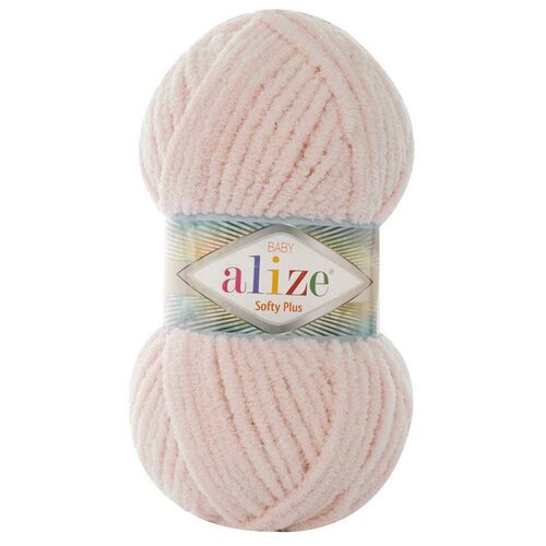 Пряжа для вязания Alize 'Softy Plus' 100г 120м (100% микрополиэстер) (382 телесный), 5 мотков