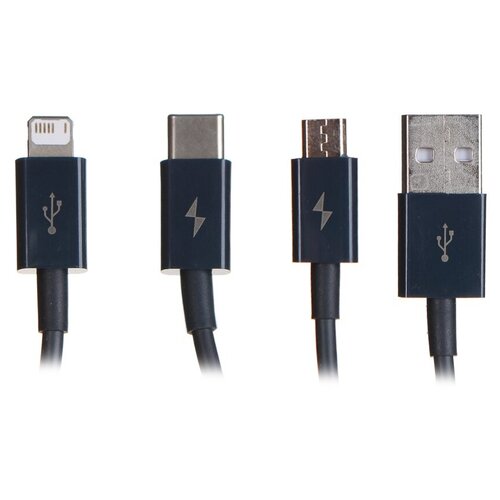 Аксессуар Baseus Superior USB - MicroUSB/Lightning/Type-C 3.5A 1.5m Blue CAMLTYS-03