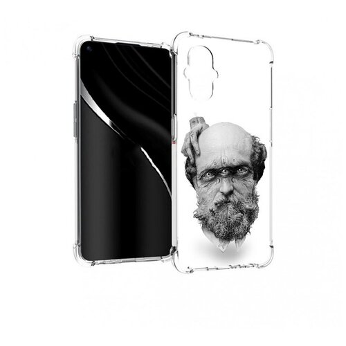 Чехол задняя-панель-накладка-бампер MyPads страшный бородатый мужчина абстракция для OnePlus Nord N20 5G противоударный