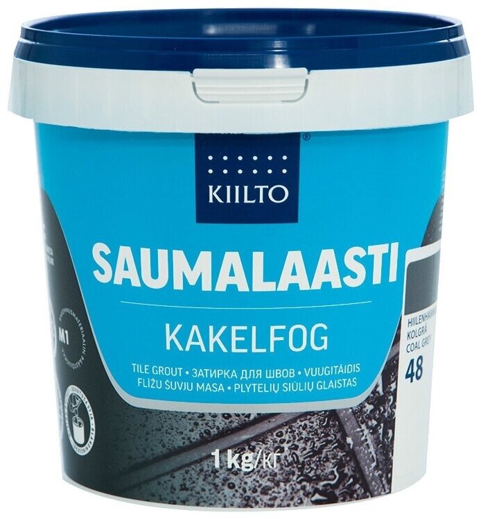 Затирка KIILTO Saumalaasti, 1 кг, графитовый-серый 48