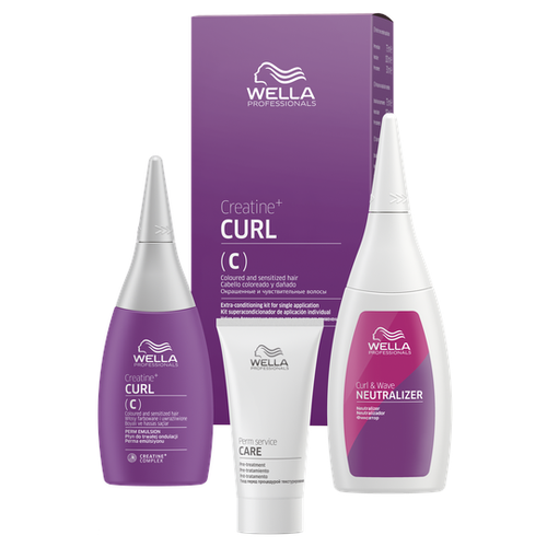 Wella Professional Creatine+ Curl Набор для окрашенных и чувствительных волос, 1 шт.