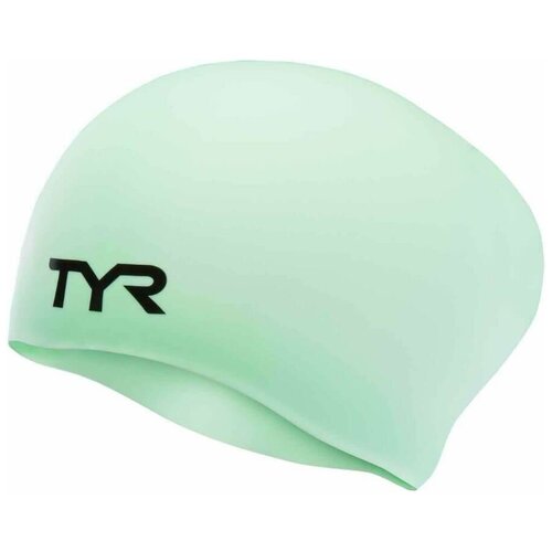 Шапочка для плавания TYR Long Hair Wrinkle-Free Silicone Cap, LCSL-332, мятный