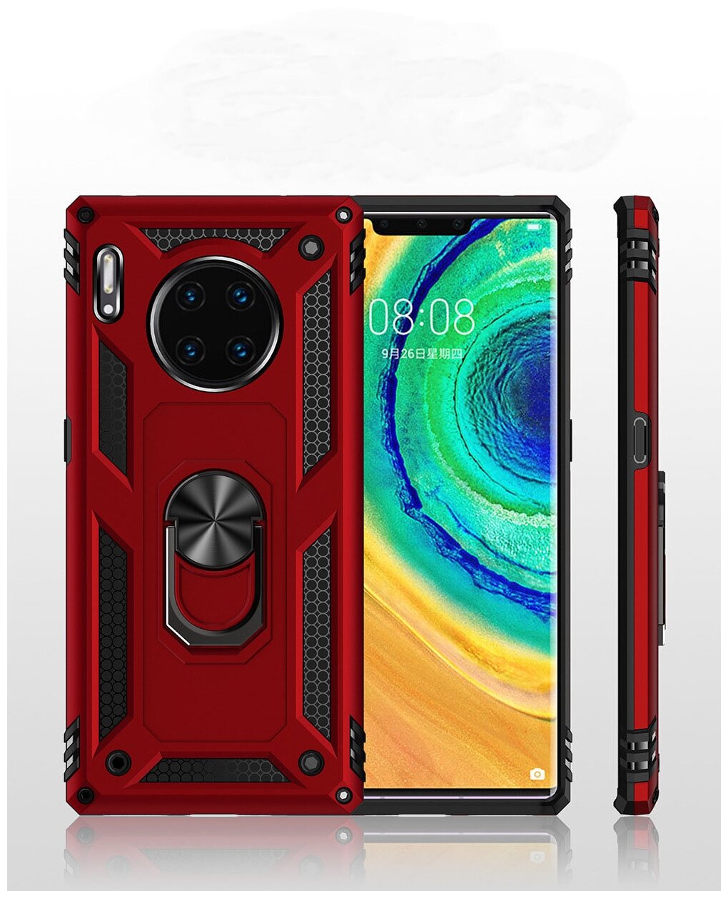 Чехол-бампер Чехол. ру для Huawei Mate 40 Pro (NOH-NX9) противоударный усиленный ударопрочный красный