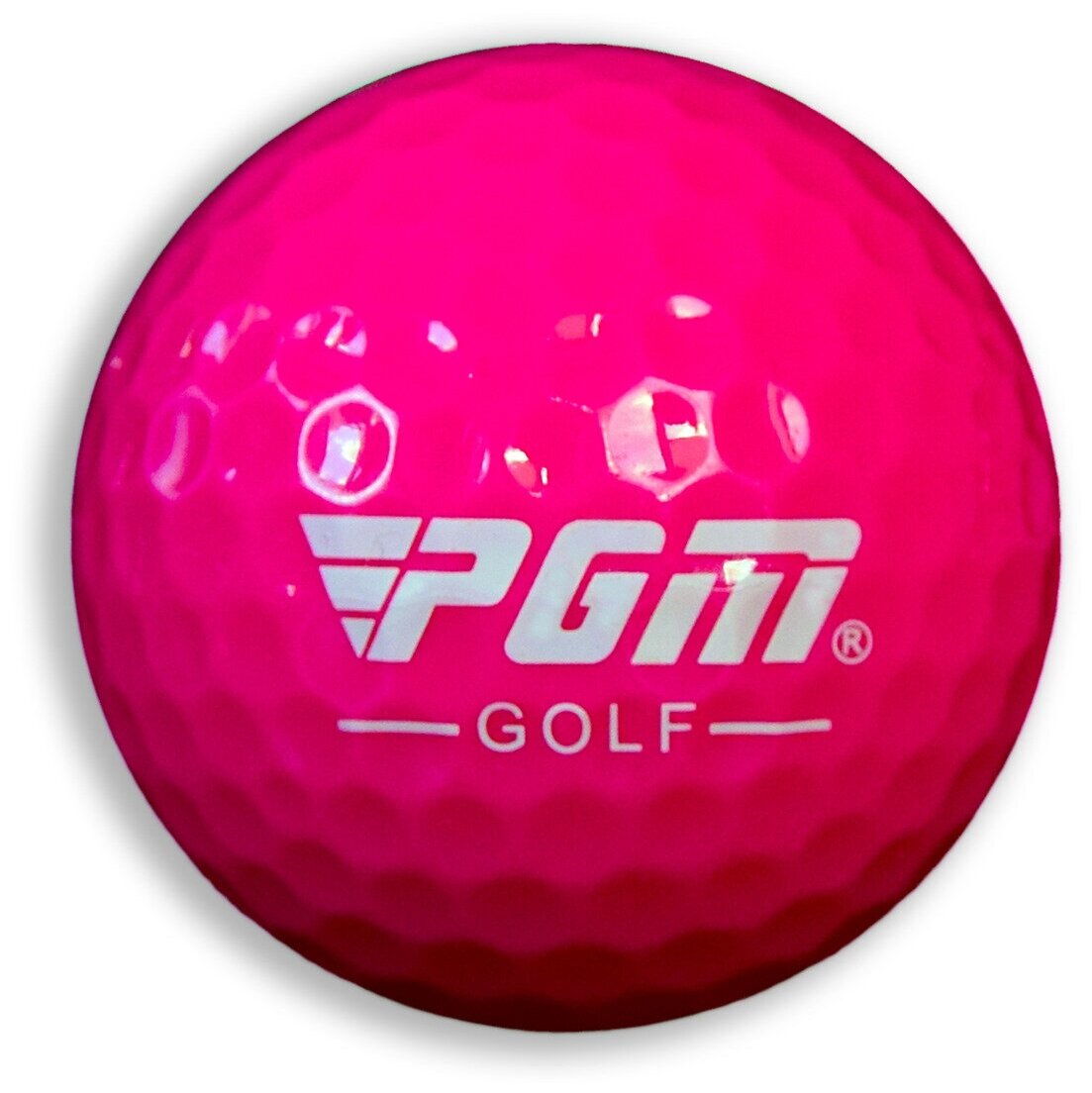 Мяч для гольфа малиновый PGM - фотография № 1