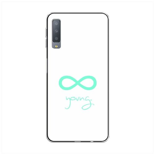 фото Силиконовый чехол "forever young" на samsung galaxy a7 2018 / самсунг галакси а7 2018 case place